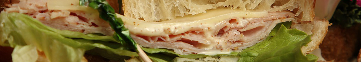 Eating Sandwich at Randy's Sandwich Shop restaurant in Monterey, CA.